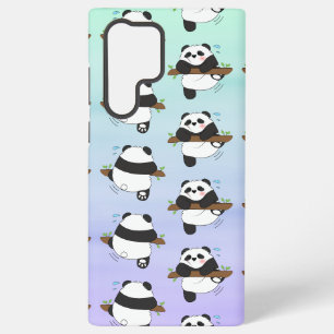 Cute Climbing Panda Double Side Front Back Samsung Galaxy Case
