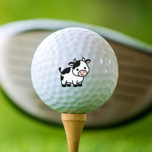 Cute Clipart Cow Golf Balls