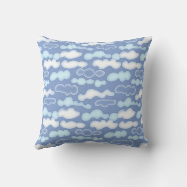 Cute Cloud Sky Pattern Cushion (Back)