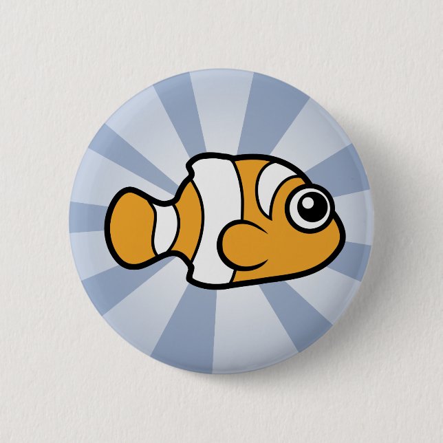 Cute Clownfish 6 Cm Round Badge (Front)