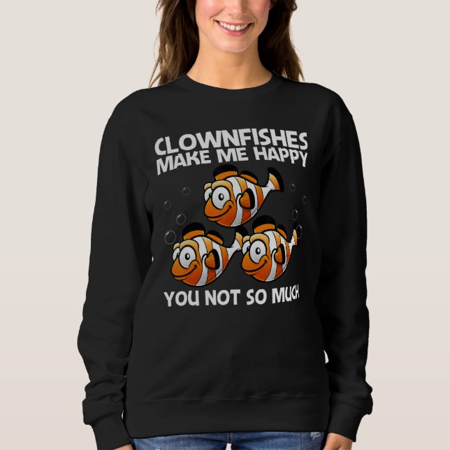 Cute Clownfish For Men Women Anemonefish Sea Anima Sweatshirt (Front)