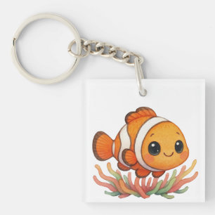 Cute Clownfish Key Ring