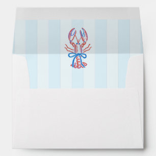 Cute Coastal Hand Drawn Lobster  Envelope