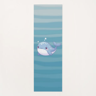 Cute, coastal/nautical whale yoga mat
