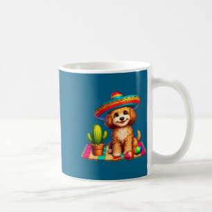 Cute cockapoo dog cinco de mayo sombrero cactus coffee mug