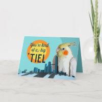 Cute Cockatiel Bird Pun Funny Birthday Big Tiel