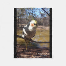 Cute Cockatiel Fleece Blanket