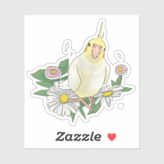 Cute Cockatiel Floral