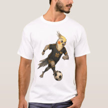 Cute Cockatiel Soccer Player