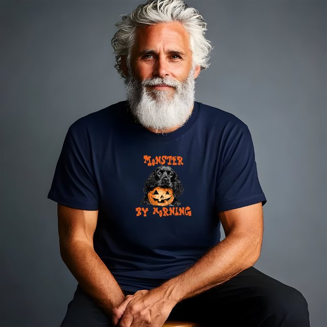 Cute cocker spaniel halloween orange ironic T-Shirt (Creator Uploaded)