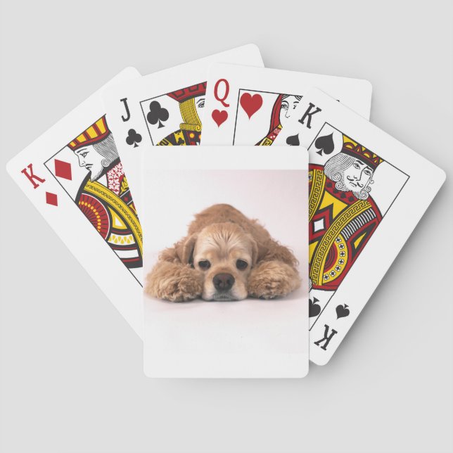 Cute Cocker Spaniel Playing Cards (Back)