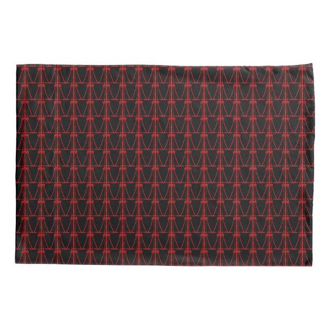 Cute Coconut Trees Silhouette Christmas Pillowcase (Back)