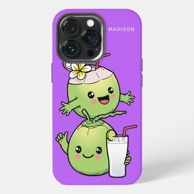 Cute Coconuts custom name phone cases (Back)