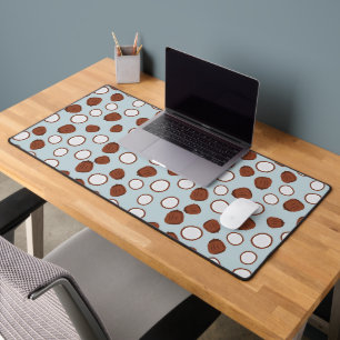 Cute Coconuts Tropical Fruit Exotic Healthy Food Desk Mat