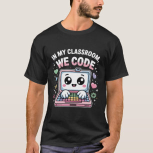 Cute Coding Teacher – Kawaii Computer Science T-Shirt