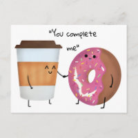 Cute Coffee and Donut Complete Couple