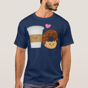 Cute Coffee And Doughnut Perfect Together T-Shirt