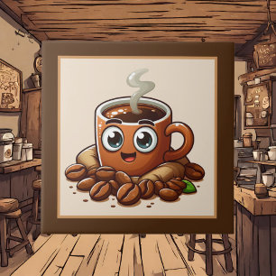 Cute coffee bar , shop or Coffee themed kitchen Ceramic Tile
