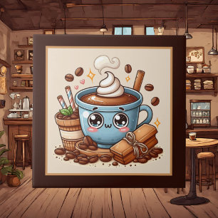 Cute coffee bar , shop or Coffee themed kitchen Ceramic Tile
