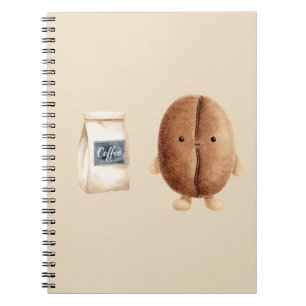 Cute Coffee Bean Notebook
