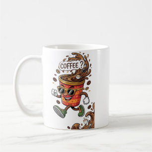 Cute Coffee Cartoon Aesthetic Ceramic Mug