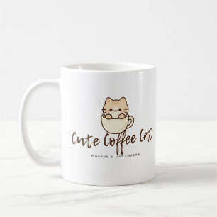 Cute Coffee Cat – Funny Coffee Lover Cat Design Mug
