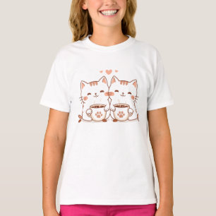 Cute Coffee Cats T-Shirt