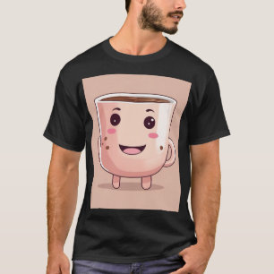 Cute Coffee Cup Kawaii - Morning Caffeine Lover Gi T-Shirt