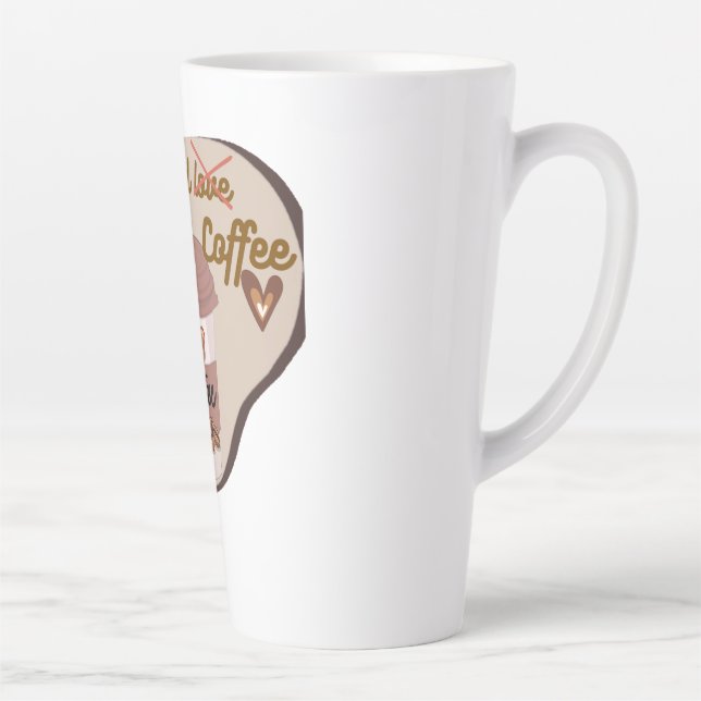 Cute Coffee Lover Bear Cup – Funny Quote Design (Right)