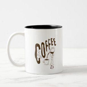Cute Coffee Lover Graphic Minimalist White Mug