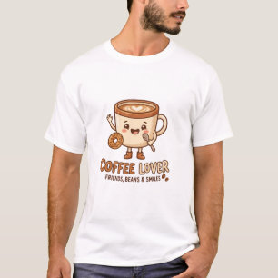 Cute Coffee Lover T-Shirt   Smiling Coffee Cup Car