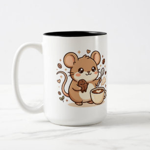 Cute Coffee Mouse Bean Spoon Mug