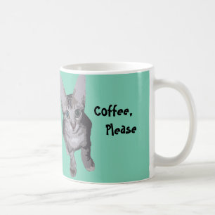 Cute Coffee Please Kitty Mug