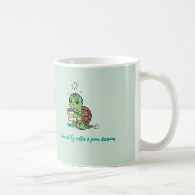 Cute Coffee Turtle Mug (Right)