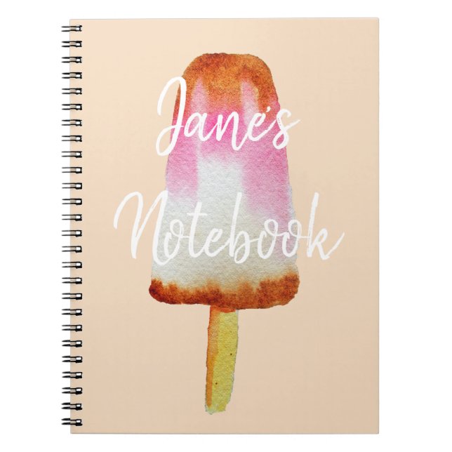 Cute cola ice-block pop art popsicle notebook (Front)