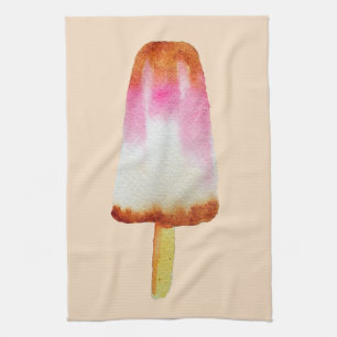 Cute cola popsicle ice-block Summertime Tea Towel
