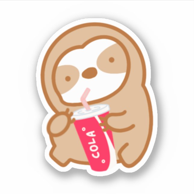 Cute Cola Soda Sloth (Front)
