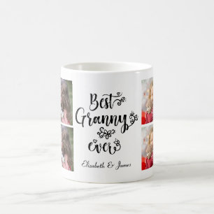 Cute Collage Photo Best Granny Ever Grandma Gift C Coffee Mug