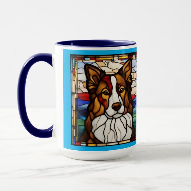 Cute Collie Decorative Mug (Left)