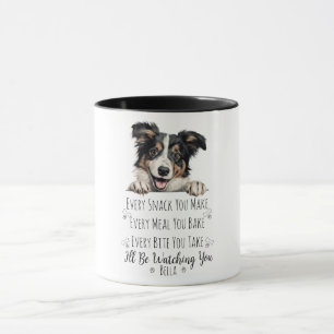 Cute Collie Dog Funny Custom Mug