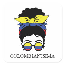 CUTE COLOMBIANISIMA Colombian Girl Flag