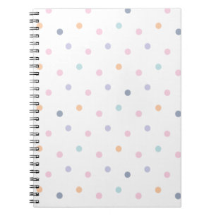 Cute Color Dotsn Seamless Pattern  Notebook