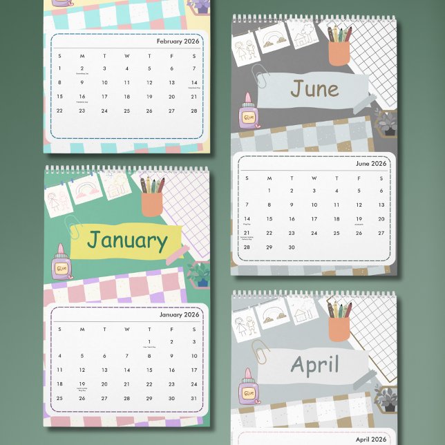 Cute Colorful 2026 Calendar (Creator Uploaded)