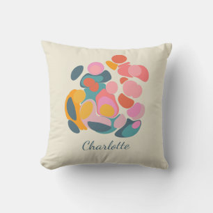 Cute Colorful Abstract Shapes Design Personalized Cushion