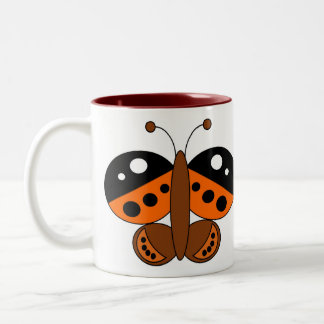 Cute Colorful Butterfly Mug - Painted Lady