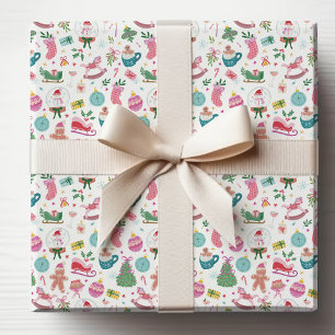 Cute Colorful Christmas Wrapping Paper