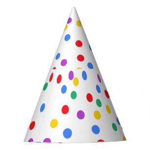 Cute Colorful Confetti Dots Birthday Party Hat