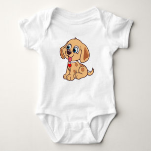 Cute Colorful Dog Baby Bodysuit – Adorable Puppy