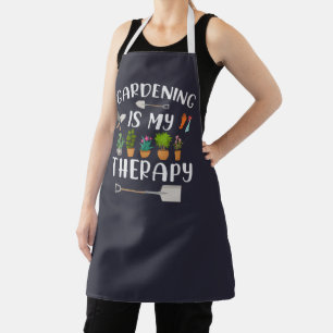 Cute Colorful Gardening is My Therapy Plants Apron