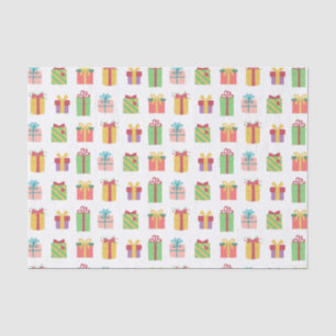 Cute Colorful Gift Boxes Pattern Tissue Paper